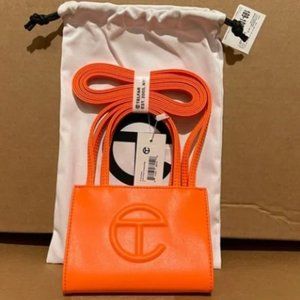 Telfar Small Orange Shopping Bag